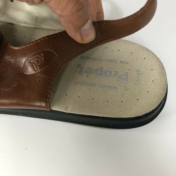 PROPET 'Breeze Walker' Brown Slingback Comfort Sandals Women's Size 11 - Picture 3 of 6